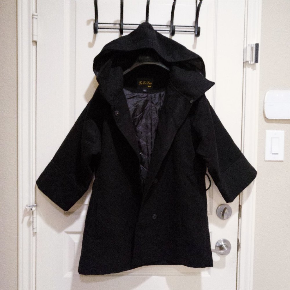 Hoody Removable Quilted Lining Wool Coat